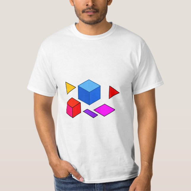Camiseta Elementos Geométricos Abstractos Patrón para Minim (Anverso)