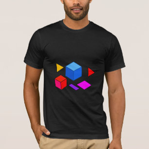 Camiseta Elementos Geométricos Abstractos Patrón para Minim