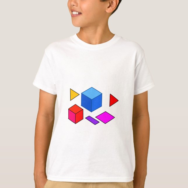 Camiseta Elementos Geométricos Abstractos Patrón para Minim (Anverso)