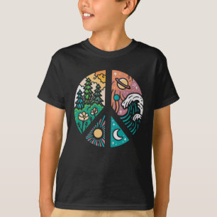 Camiseta Elementos Pacíficos: Naturaleza y Cosmos