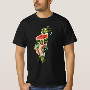 Camiseta Elementos palestinos tradicionales en el mapa pale