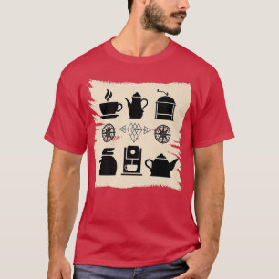 Camiseta Elementos para el café Barista Café Maker Foodie C