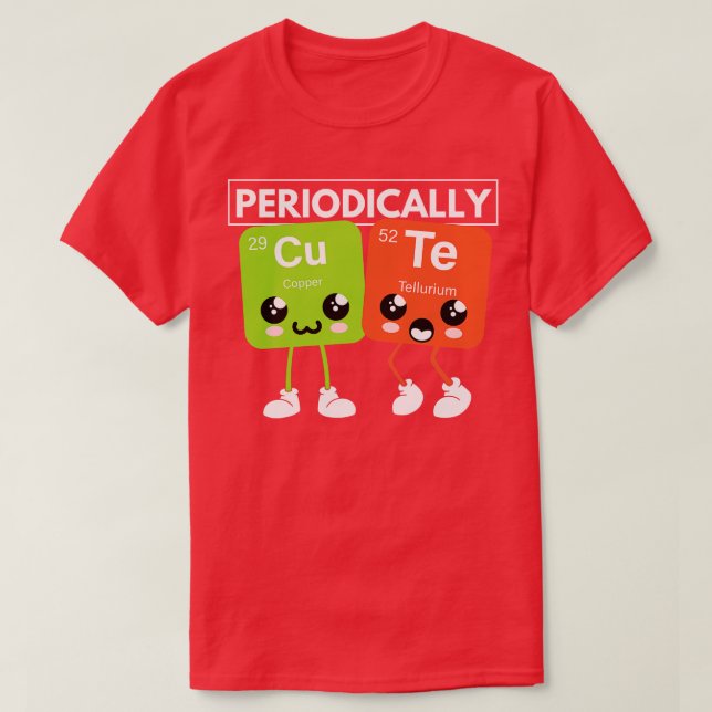 Camiseta Elementos Periódicamente Cuidados Funny Sc (Diseño del anverso)