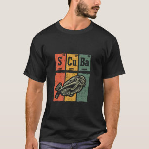 Camiseta Elementos Periódicos Amante De Buceo De Inmersión 
