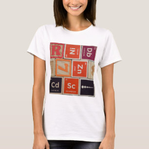 Camiseta Elementos periódicos Ciencia del zinc