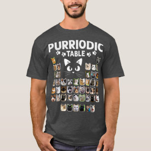 Camiseta Elementos Periódicos De Tabla Purriótica Químic