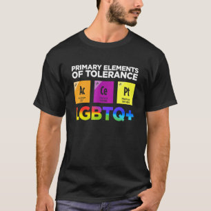 Camiseta Elementos Primarios De Tolerancia Lgbtq Bisexual L