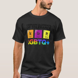 Camiseta Elementos Primarios De Tolerancia Lgbtq Bisexual L