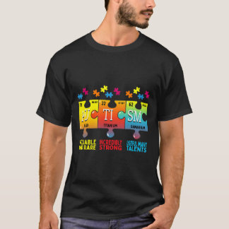 Camiseta Elementos químicos del rompecabezas del rompecabez
