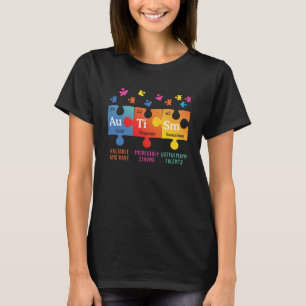 Camiseta Elementos químicos del rompecabezas del rompecabez