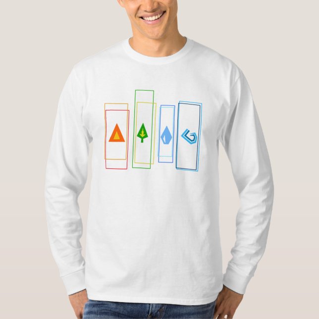 Camiseta Elementos simples (Anverso)