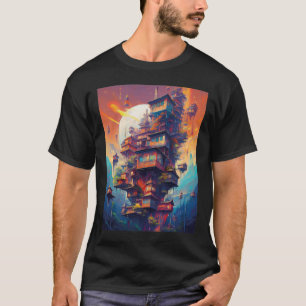 Camiseta elementos surrealistas