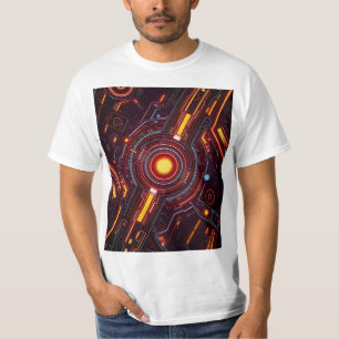 Camiseta elementos tecnológicos avanzados