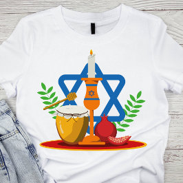 Camiseta Elementos Yom Kippur tradicionales