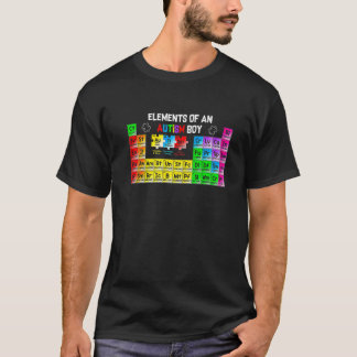 Camiseta Elements Of An Autism Boy Autism Awareness Puzzle