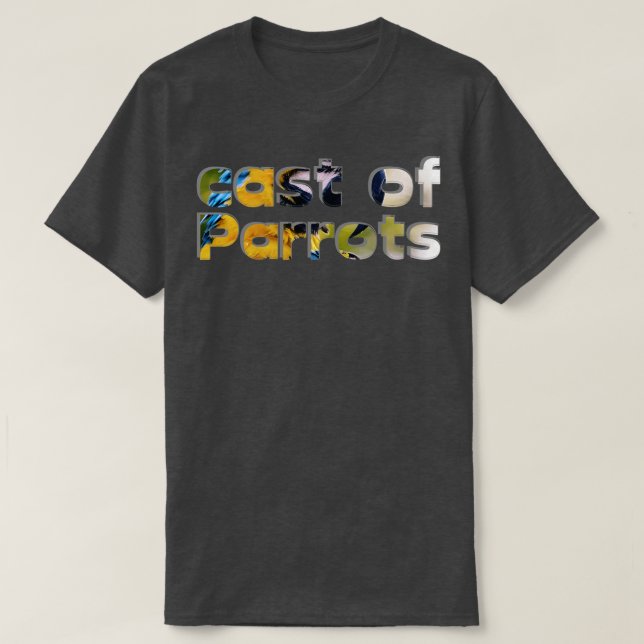 Camiseta elenco de loros (Diseño del anverso)