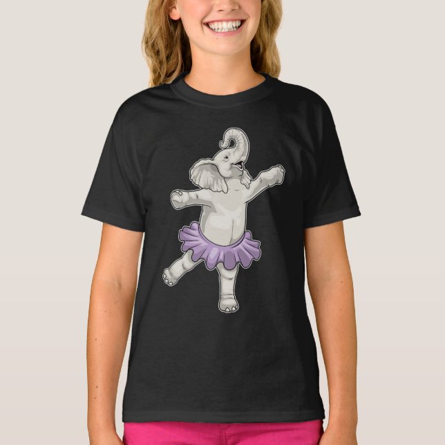 Camiseta Elephant Ballerina Ballet Dance (Anverso)