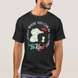 Camiseta Elephant Be Kind Cute Elephan Autism And Cat