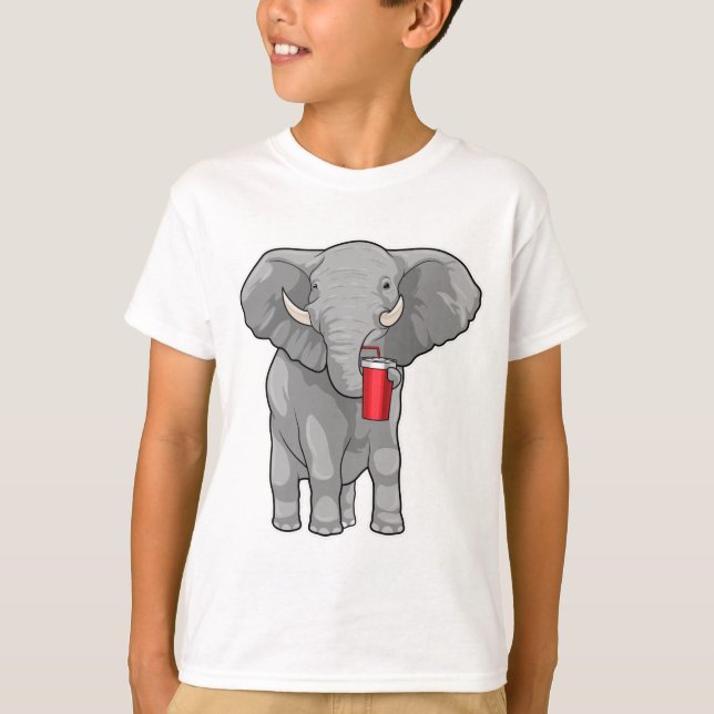 Camiseta Elephant Beber mug (Anverso)