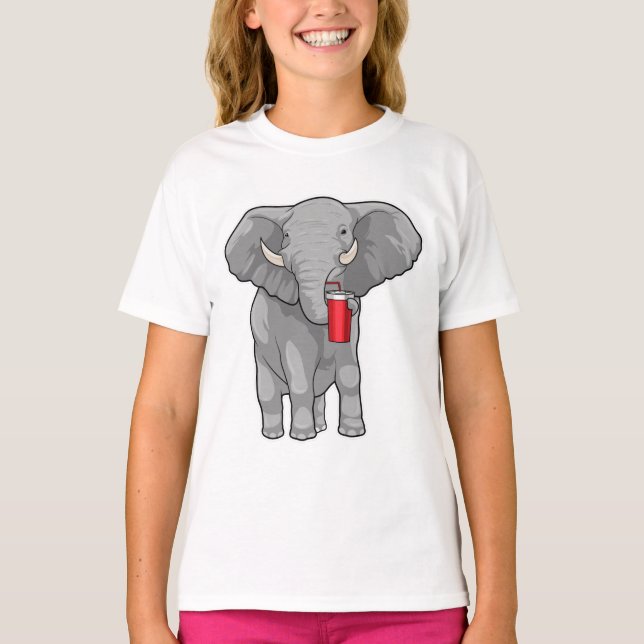 Camiseta Elephant Beber mug (Anverso)