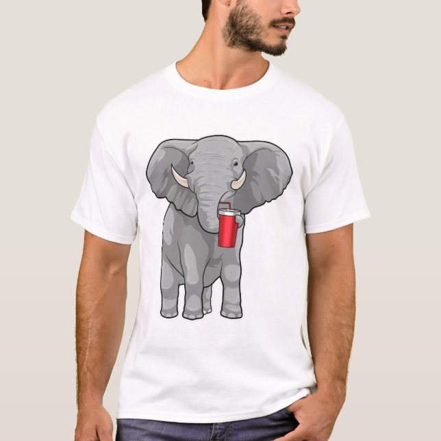 Camiseta Elephant Beber mug (Anverso)