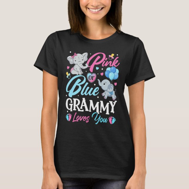 Camiseta Elephant Blue Pink Grammy ama su Rescate del Embar (Anverso)