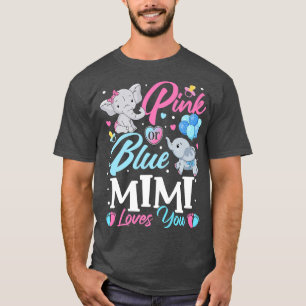 Camiseta Elephant Blue Pink Mimi ama tu revelación de embar
