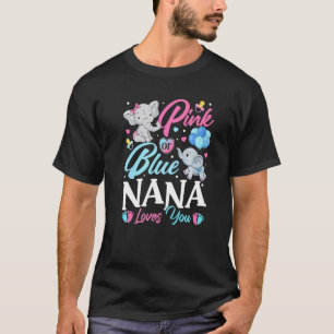 Camiseta Elephant Blue Pink Nana ama tu revelación de embar
