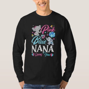 Camiseta Elephant Blue Pink Nana ama tu revelación de embar