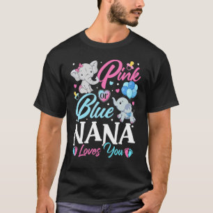 Camiseta Elephant Blue Pink Nana ama tu revelación de embar