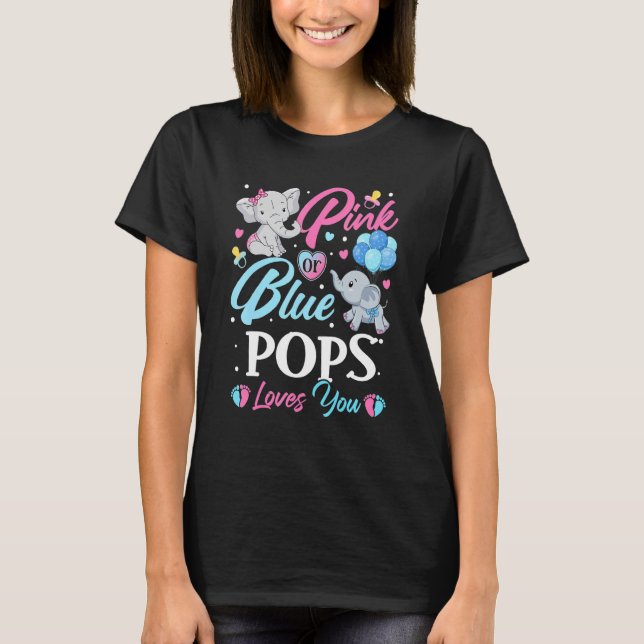 Camiseta Elephant Blue Pops Rosa Ama Tu Revelación De Embar (Anverso)