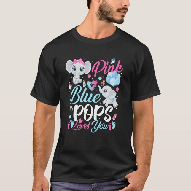 Camiseta Elephant Blue Pops Rosa Ama Tu Revelación De Embar (Anverso)