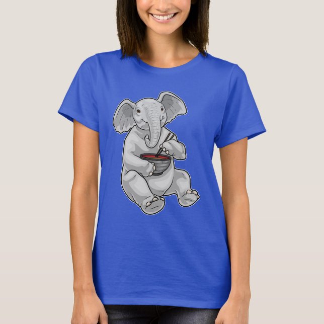 Camiseta Elephant Bowl Ramen (Anverso)