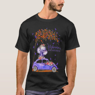 Camiseta Elephant Car Purple Ribbon Floral Heimerheimer Bra