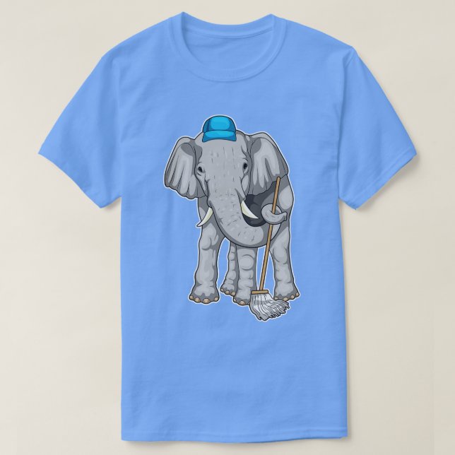 Camiseta Elephant Cleaner Mop (Diseño del anverso)