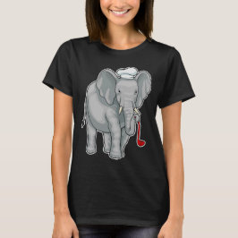 Camiseta Elephant Cook Chef gorra
