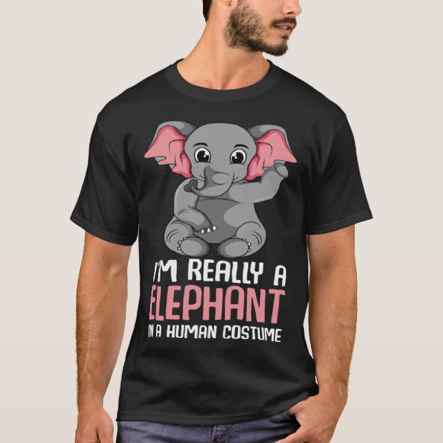 Camiseta Elephant Costume Girls Kids Elephant (Anverso)