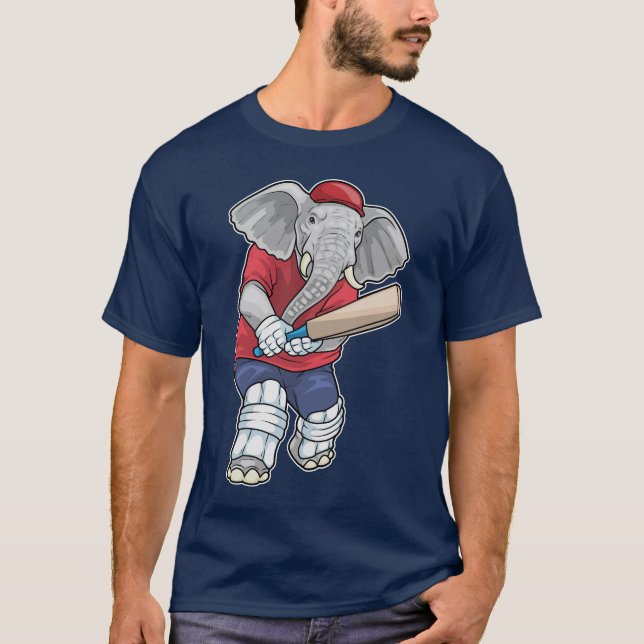 Camiseta Elephant Cricket Cricket bat Sports (Anverso)
