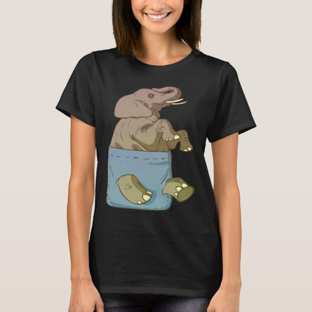 Camiseta Elephant Cute Animals  for (Anverso)