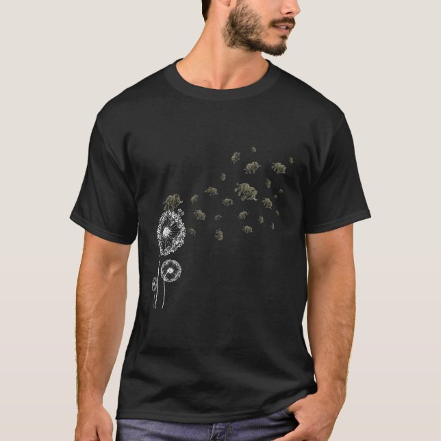Camiseta Elephant Dandelion (Anverso)
