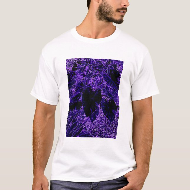 Camiseta Elephant Ear Leaf Deepest Purple (Anverso)