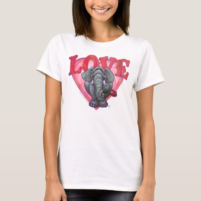 Camiseta Elephant El día de San Valentín (Anverso)