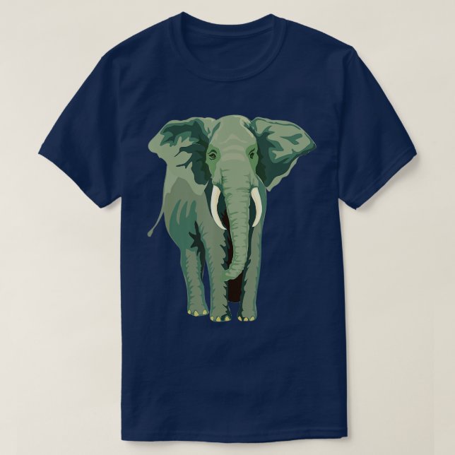Camiseta Elephant Face Funny Funny Animal Face Lover  (Diseño del anverso)