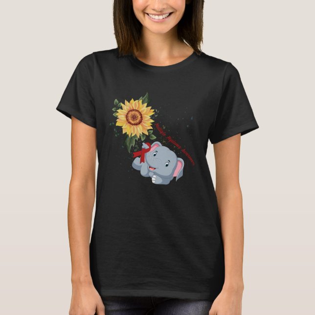 Camiseta Elephant Faith Hope Luchar Por Amar Múltiples Miel (Anverso)