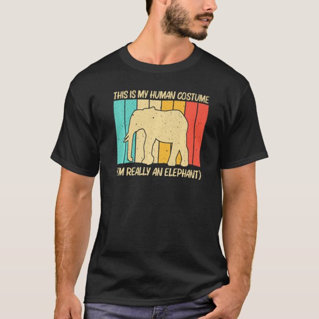 Camiseta Elephant For Men Women Indian Elephant Mammoth Vin (Anverso)