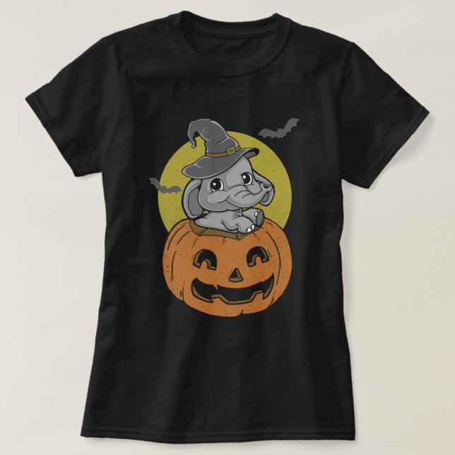 Camiseta Elephant Halloween (Diseño del anverso)