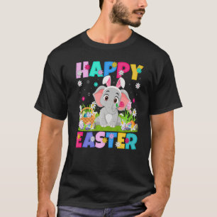 Camiseta Elephant Happy Easter Bunny Elephant Easter Sunda