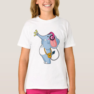 Camiseta Elephant Headphone Music