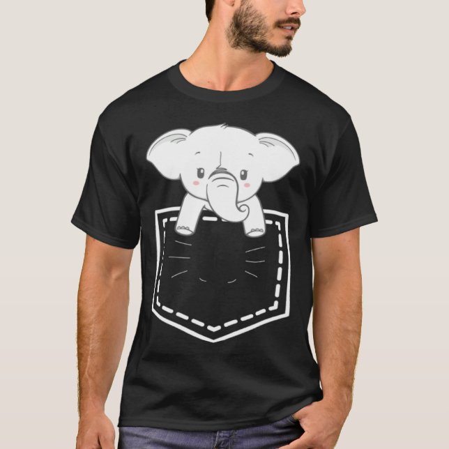 Camiseta Elephant In Poket Elephants   For Men Women (Anverso)