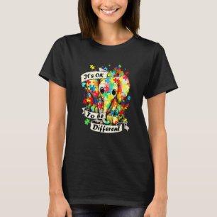 Camiseta Elephant It's Ok To Be Different Autism Mom For Au
